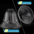 Skelang 1-5/8" Lip-less Glass Lamp Shade, Bell Shaped Light Cover with Fitter Opening, Fixture Replacement Globes