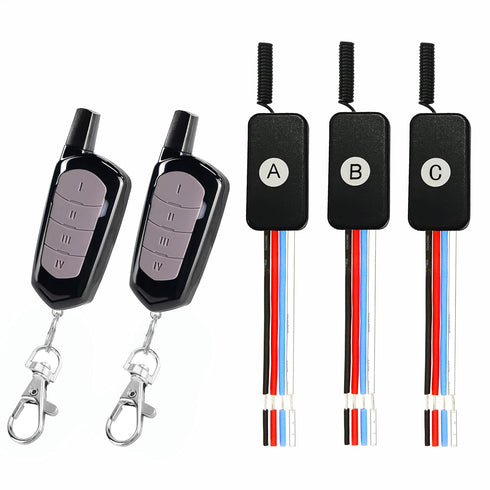 12V 3A Waterproof Remote Switch | 164FT Wireless Relay | Garage Door/Rolling