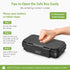 KeeKit Portable Safe Box, Waterproof Combination Key Lock Box for Personal Security, Key Storage for Travel, Beach, Home