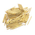 uxcell 100pcs R100-3S Metal Test Probe Needle Cover, Gold Plated, 1.67mm Dia 29.5mm Length