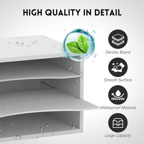 SUPEASY Wood Desk Organizer, 3 Tier Paper File Organizer for Desk, Wooden Desktop Mail Sorter for Office School Home