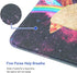 Small Mouse Pad for Laptop, Cute Premium-Textured Mouse Mat, Washable Non-Slip Rubber Base, Space Unicorn Cat