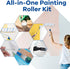 ROTESONNE 28 4" 9" Set PCS Paint Roller Kit with Extension Pole, Paint Roller with Tray, Paint Brushes for Professional