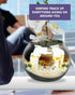 Skywin Convex Mirror Vase, 4.5 Inch Multipurpose Cubicle Mirror, Aesthetic Office Cubicle Accessories, Desk Mirror to
