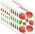 AOWDIAO 80 Pcs Strawberry Wall Decals Peel and Stick for Bedroom, Kitchen, Bathroom