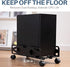 4 Adjustable Computer Tower Stand, Ventilated PC Tower Stand with Caster Wheels,Mobile Under Desk CPU Holder, PC Cart