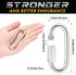 sprookber Stainless Steel Chain Quick Links - 304 Stainless Stee Chain Connector, Screw Carabiner, Chain Hooks, Set of 6 by sprookber