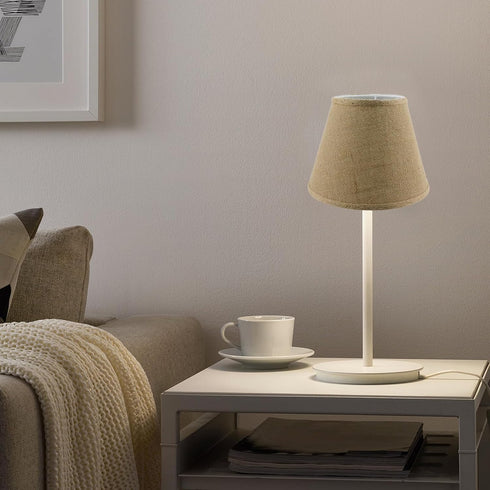 5.1" 9" 6.7" T Tulead Lampshade Beige Drum Lamp Shade Table Floor Lampshade Replacement Top, Bottom, Height