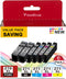 PGI-270XL CLI-271XL High Yield Ink Cartridge Value Pack (6 Pack) Compatible for Canon 270 271 Printers
