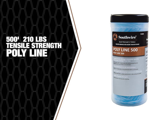 Southwire PL500 Ligne Poly Line, 210lb Tensile Strength, 500 ft