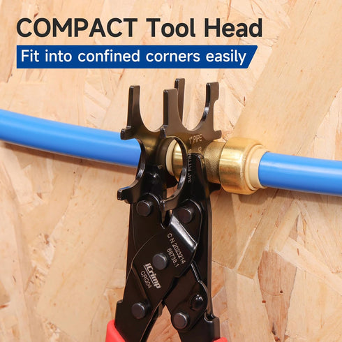 iCrimp Push to Connect Fitting Removal Tool, Effortlessly Remove 1/2 inch, 3/4 inch, 1 inch Pipe Connectors