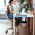 Desk Side Storage, Under Desk Laptop Mount, Hanging File Organizer, Clamp On Cable Management Tray, 22 Lbs