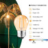 Suncan G14 2W Bulb E26, G45 Bulb, 15 2200k, 150lm, Dimmable, 6 Pack Low Wattage Led Amber Edison Mini Light Equivalent