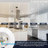 4 Inch Dimmable 5CCT 2700K 3000K 3500K 4000K 5000K, 11W, 800LM, LUXRITE LED Disk Lights, Flush Mount Ceiling Light