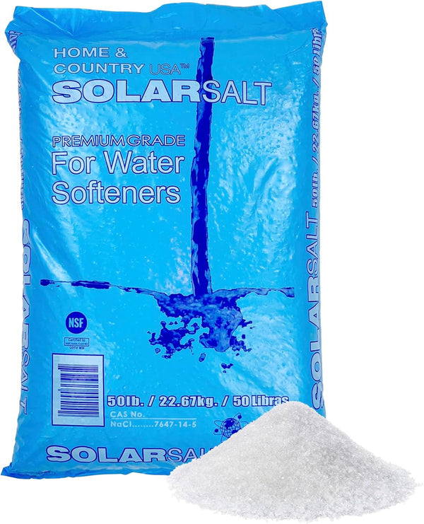 50 Pound Bag of All Natural Solar Salt for Water Softener.