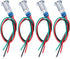 LED Light, 4 pcs 12 24V Indicator Lights, 8mm Electrical Indicator, Pre Wired Common Anode Industrial