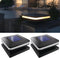Sunco Solar Post Lights, Outdoor Dusk to Dawn Black Square Solar Powered