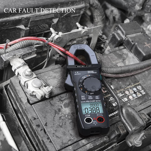 ZT-QS9 Clamp Meter T-RMS 6000 Counts Multimeter Tester, AC DC Current Voltage Diode Tester, Digital Voltmeter