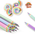 Eco-friendly Rainbow Recycled Paper #2 HB Pencils, Pre-sharpened, 12-Pack for School and Office Supplies