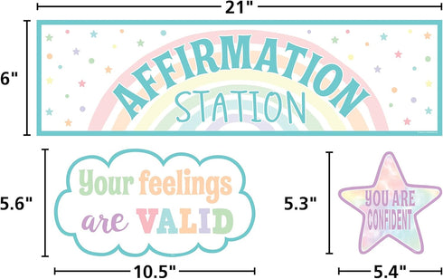 Teacher Created Resources Pastel Pop Positive Affirmations Mini Bulletin Board
