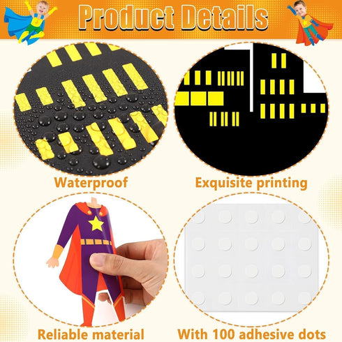 Super Themed Hero Bulletin Board Decoration Set, DIY Photo Crafts for Hero School Classroom Decor