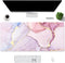 Aisakoc Desk Mat Desk Mouse Pad, Dual Side PU Leather Desk Pad for