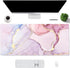 Aisakoc Desk Mat Desk Mouse Pad, Dual Side PU Leather Desk Pad for