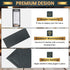6 Pack 1 4.25" 11" View Menu Holder Menu Covers x | Black PU Leather Menu Sleeves Book Style for Restaurant Coffee Bars