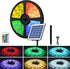 Solar LED Strip Lights Outdoor, SMD 5050 LED Lights Solar Powered RGB
