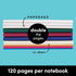 PAPERAGE 6-Pack Composition Notebook Journals, 120 Pages, Small Size (8 in x 5.75 in), Kraft Cover