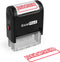 ExcelMark Revised Self Inking Rubber Stamp - Red Ink