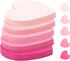 MSHUNKEJI 300 Pcs Index Card Heart Shaped Note Cards Blank Index Cards 3x3