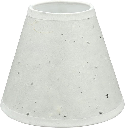 Aspen Creative 32116-2A, 3" 6" 5" Set 2 Hardback Empire Clip-On Chandelier Lamp Shade, Off-White, Top x Bottom x Slant