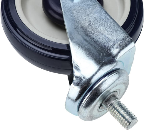 4-Pack 5" 5 Inch 1200 lbs 5/16" NORJIN Shopping Cart Replacement Wheels Kit, Cart Wheels Polyurethane Caster Wheels