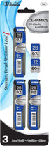 BAZIC Ceramics Mechanical Pencil Lead Refills 2B 0.7mm, 36 Count Pack for Drawing and Writing