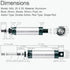 Pneumatic Air Cylinder, 25mm Bore, 50mm Stroke, Mini Single Rod Double Action MAL 25 X 50