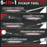 DIYSELF Magnetic Pickup Tool, Telescoping Magnet Stick, LED Flashlight, Flexible Magnetic Pickup Tool, Extendable