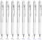 BAYTORY 8 Pcs Fine Point Erasable Gel Pens, 0.5mm Retractable Black and Blue Ink for Marking, Planner, Crossword Puzzles