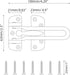 HASWARE Home Security Door Lock Swing Bar,Black Alloy Anti-Theft Door Guard Latch for Front and Inside Door, Safety