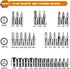 46 1/4 inch Set, Set Egofine Pieces Drive Socket Ratchet Wrench with Bit Socket Metric and Extension Bar for Auto