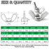 Aienxn 40PCS 5 5/32", 3/16", 1/4", 5/16", 3/8", SAE Wing Nuts Assortment Kit, Sizes- Zinc Plated Wingnuts Fasteners