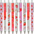 Maydahui 12PCS Strawberry Gel Pens - Cute Fruit Pen - Black Ink for Girls School Party