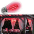 S14 LED Light Bulb 2W Red Outdoor Replacement Bulbs, Shatterproof Waterproof, E26 E27 Base, 15-Pack