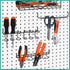 6 Pcs Pegboard Screwdriver Holders, Stainless Steel Organizer Hooks for Tool Utility Racks (Black)