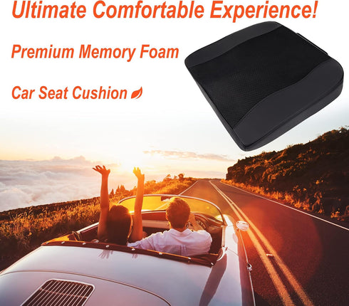 Seat Cushion & Lumbar Support - Ergonomic Memory Foam Pillows for Sciatica & Back Pain Relief - Comfort for Driving