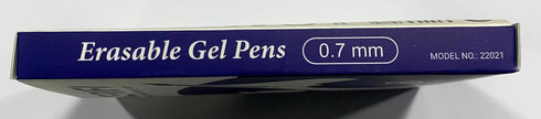 Erasable Gel Pens 0.7mm, KERIFI Blue Heat Erasable Fine Point Ballpoint Pens, Gel Ink Pens with Eraser