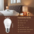 Landuos 25W A15 E26 Bulb, 2700K 3W Equivalent LED Light Warm White, Low Watt, Compatible With Night Light and Table