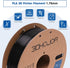 PLA Filament 1.75mm, 3D Printing High Speed, 1kg*4 Bundle Cardboard Spool, Black+White 4Pack