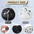 100pcs Push-in Cable Connectors, 3/8 Inch Trade Size Non-Metallic Push In Connector Plastic Electrical Box Wire Inserts Button Push-in NM Cable Clamps for Romex 1/2 Inch Knockouts (Black, White)