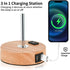 Woderdeng Lamp,3-Way Dimmable Decor,flower2 Flower Touch Table Bedside Lamps with USB Port and Outlet,Cute Lamp